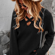 Criss Cross Front Sweater