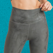 “Enter Sandman” Metallic Overlay Foil Print Highwaist Leggings