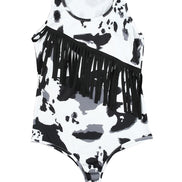 Cow print bodysuit
