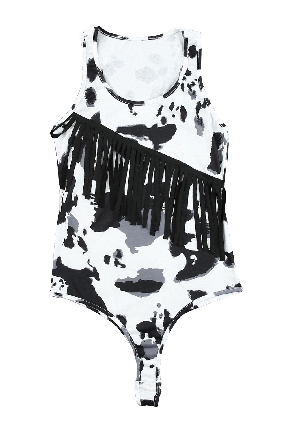 Cow print bodysuit