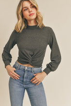 Load image into Gallery viewer, “Chasin’ You”  Mock Neck Crop with Twist Front
