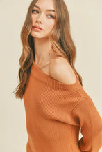 Load image into Gallery viewer, “Hey, Pretty Girl” Off Shoulder Knit Dress
