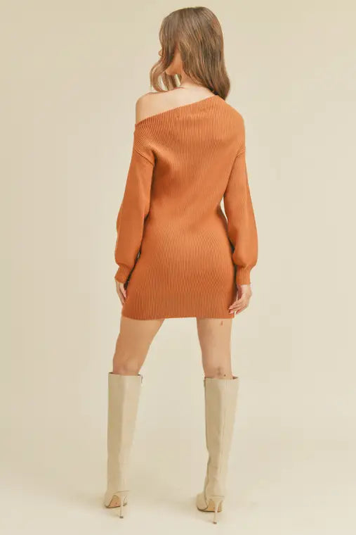 Hey, Pretty Girl Off Shoulder Knit Dress Medium Hey, Pretty Girl Off Shoulder Knit Dress Medium