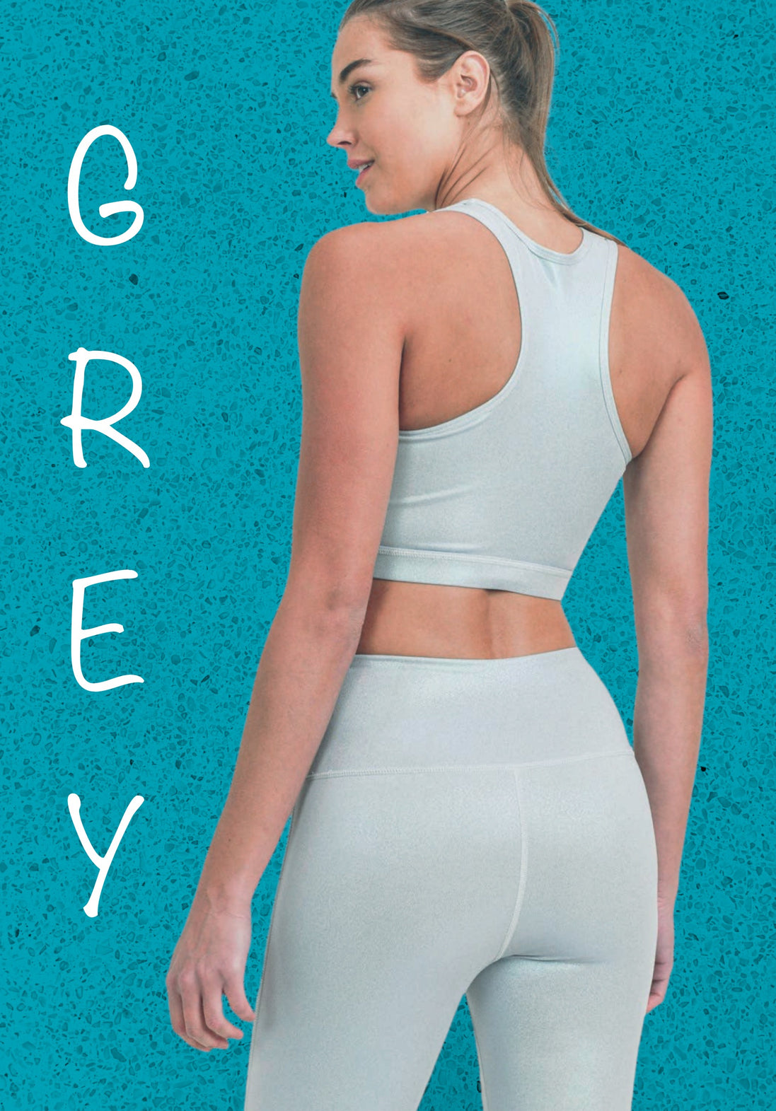 “All About That Bass” Pearlescent Holo Foil Razorback Sports Bra