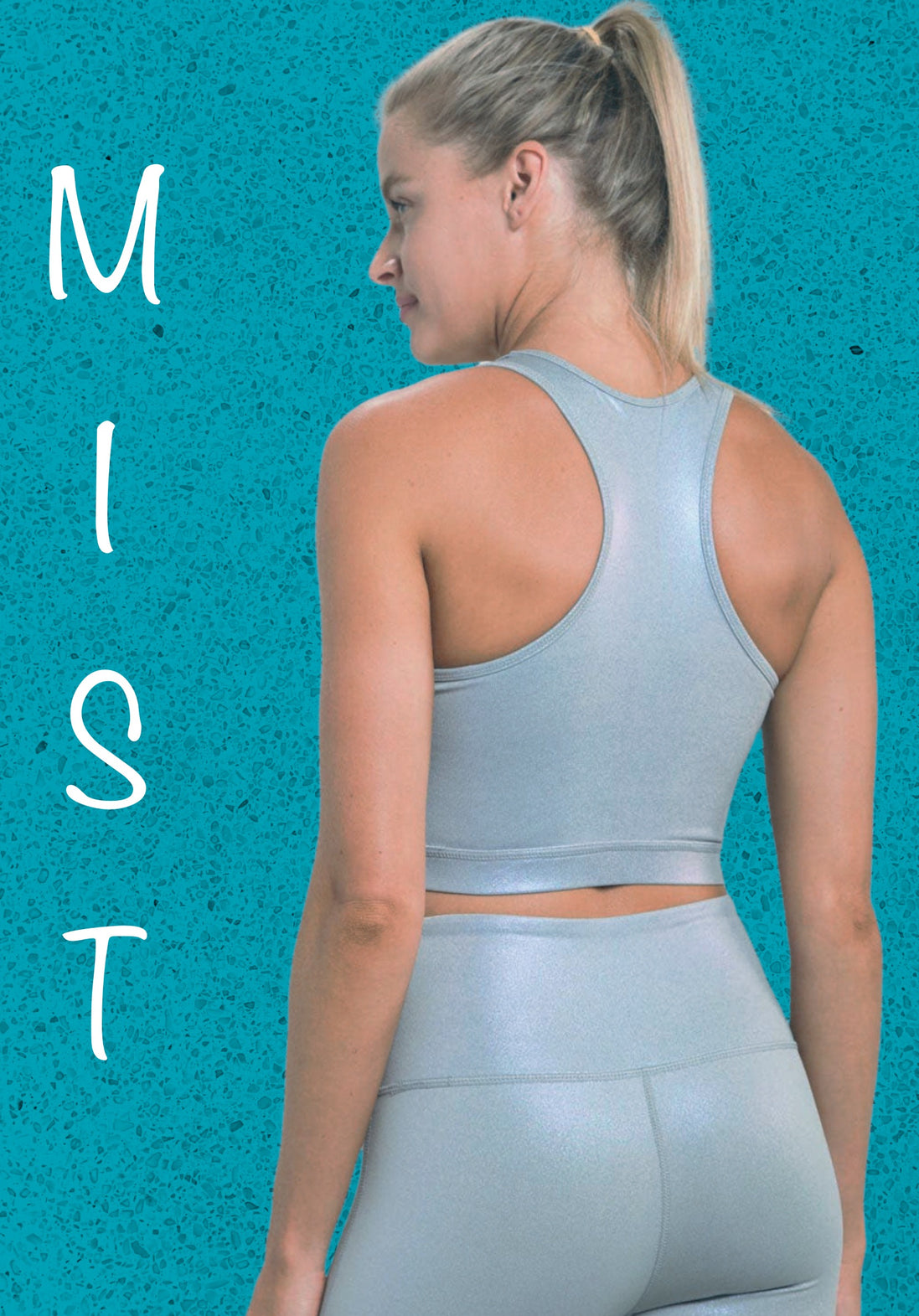 “All About That Bass” Pearlescent Holo Foil Razorback Sports Bra