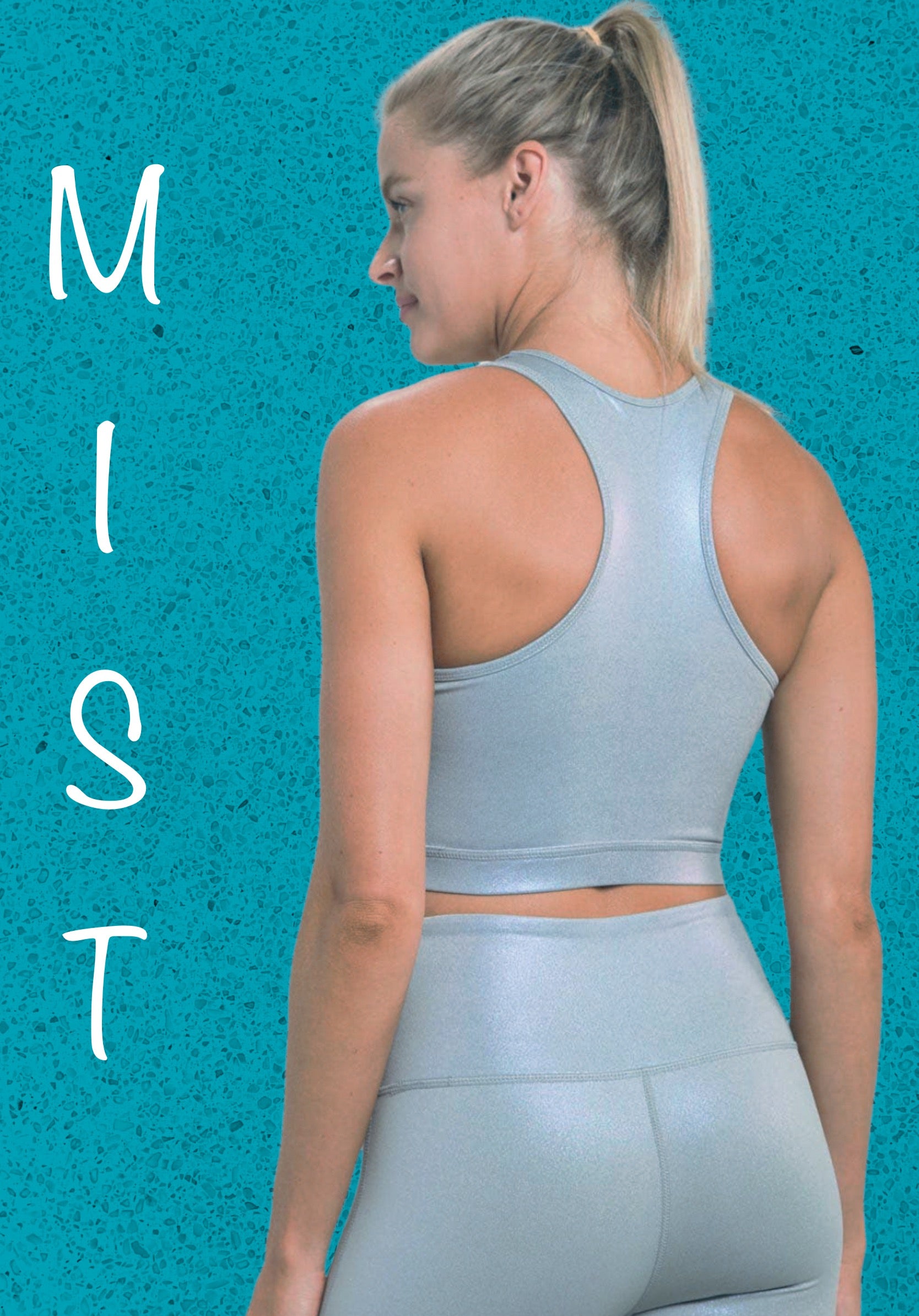 “All About That Bass” Pearlescent Holo Foil Razorback Sports Bra