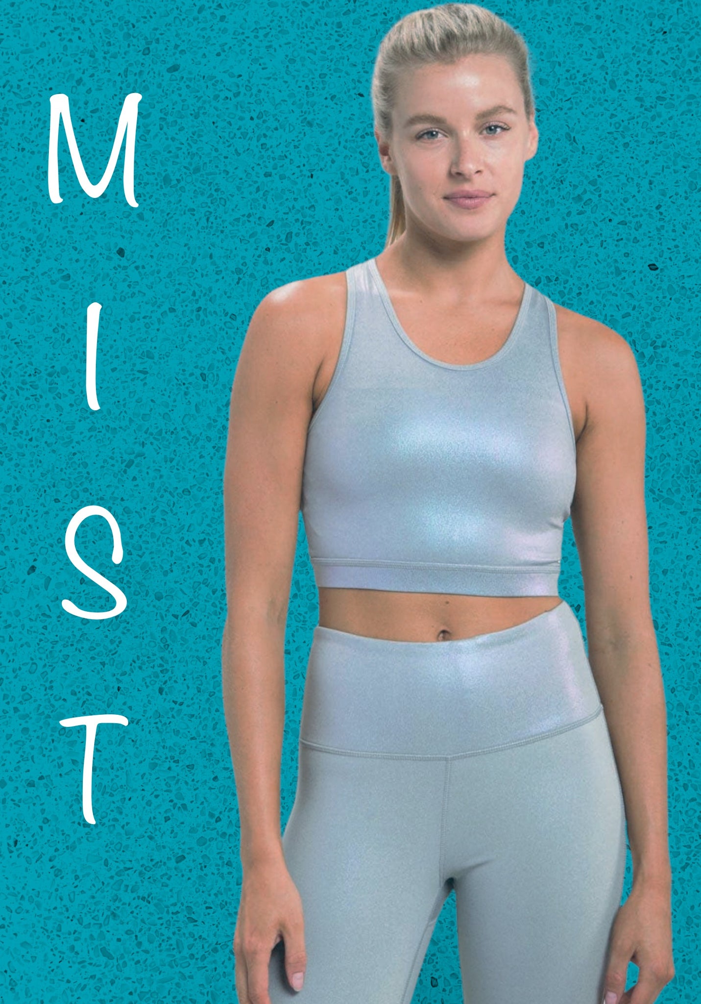 All About That Bass” Pearlescent Holo Foil Razorback Sports Bra