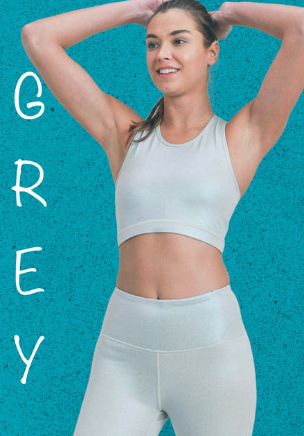 “All About That Bass” Pearlescent Holo Foil Razorback Sports Bra