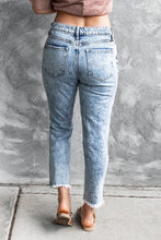 Load image into Gallery viewer, Distressed Acid Wash Jeans
