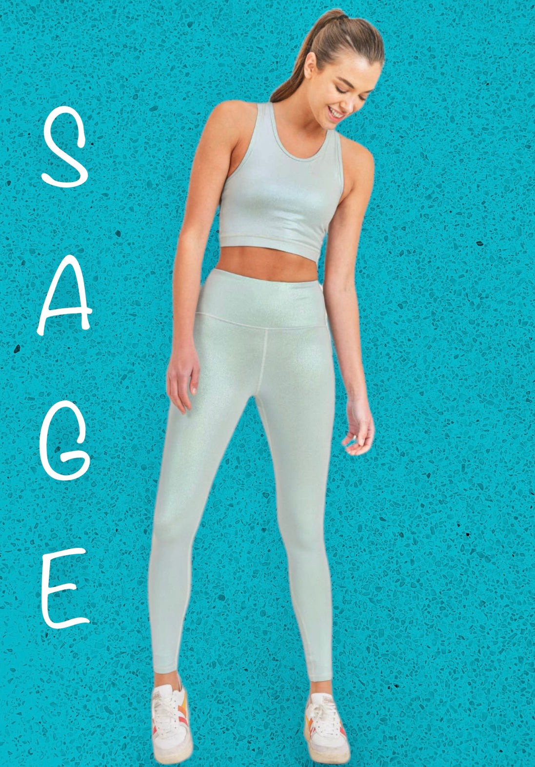 “All About That Bass” Pearlescent Holo Foil Leggings