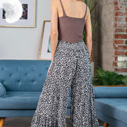 Wide Leg Animal Print Pants