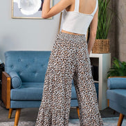 Wide Leg Animal Print Pants