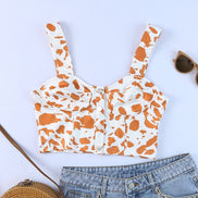 Cow Pattern Crop Top