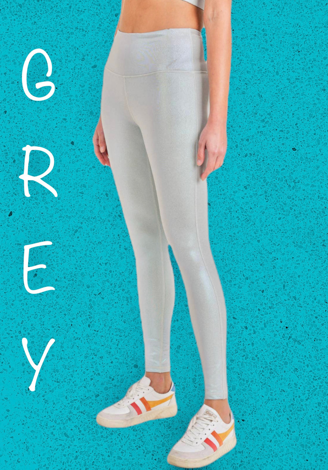 “All About That Bass” Pearlescent Holo Foil Leggings
