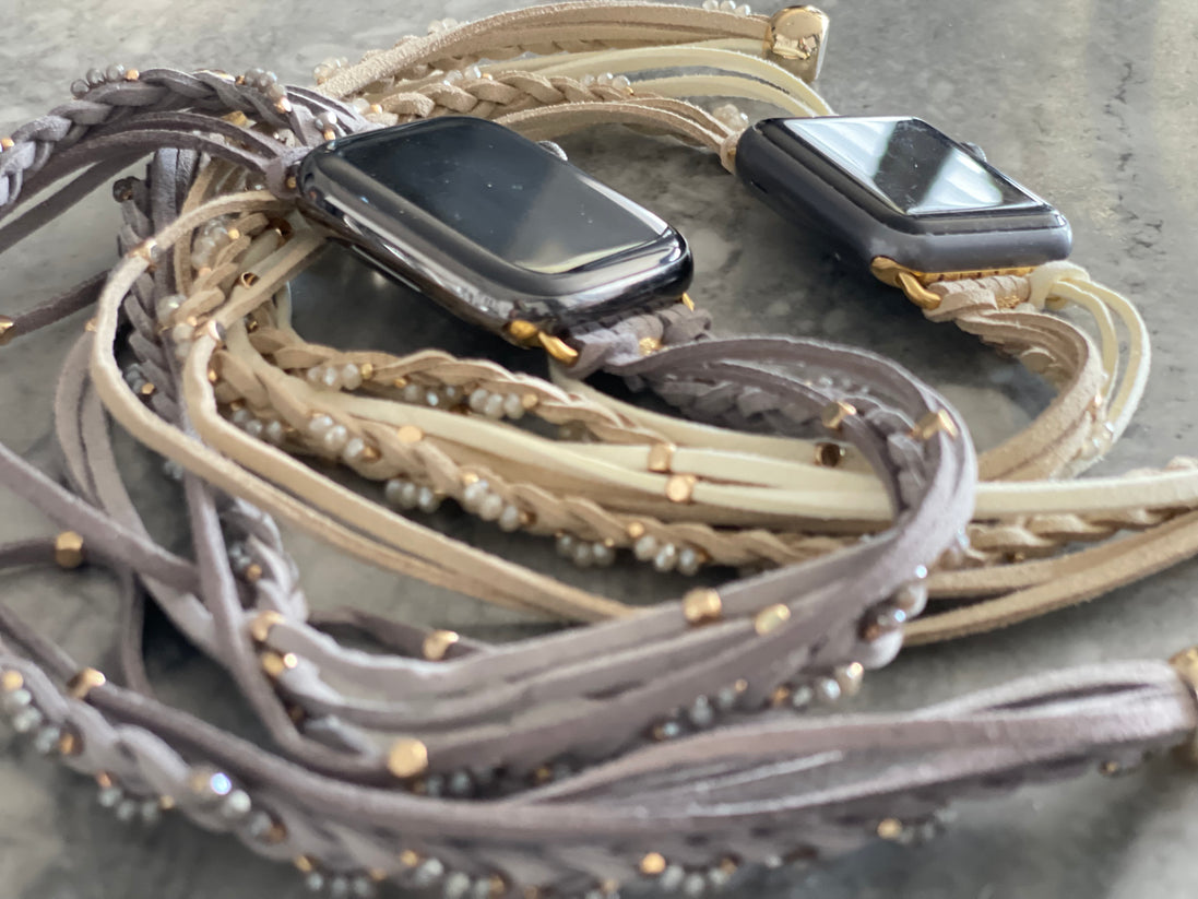 Suede Wrap Around Apple Watch Band