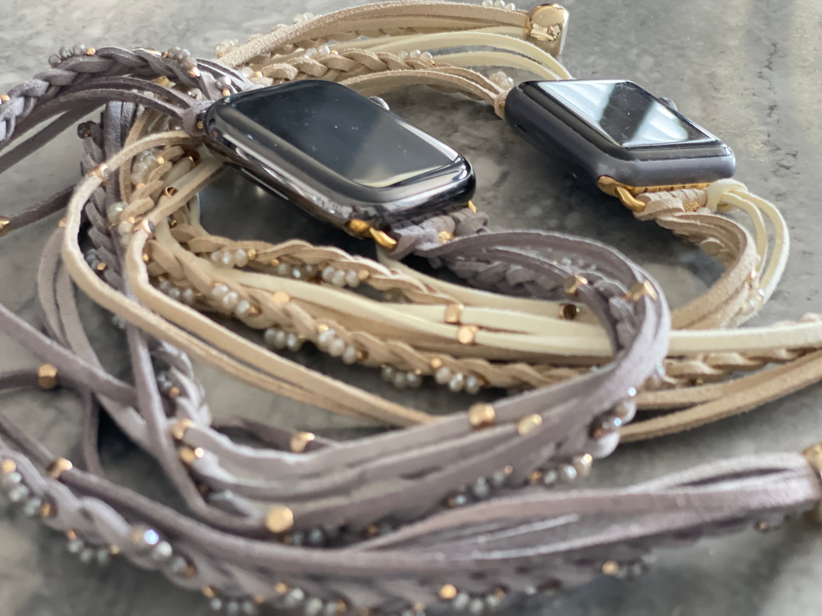 Suede Wrap Around Apple Watch Band