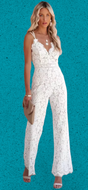 “Sexy Back” Lace Romper with Deep V-Neck