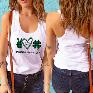 "Back to the Basics" St Patty's Day Scoop Neck Tank