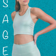 “All About That Bass” Pearlescent Holo Foil Razorback Sports Bra